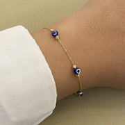 Filigran Blue eye Armband
