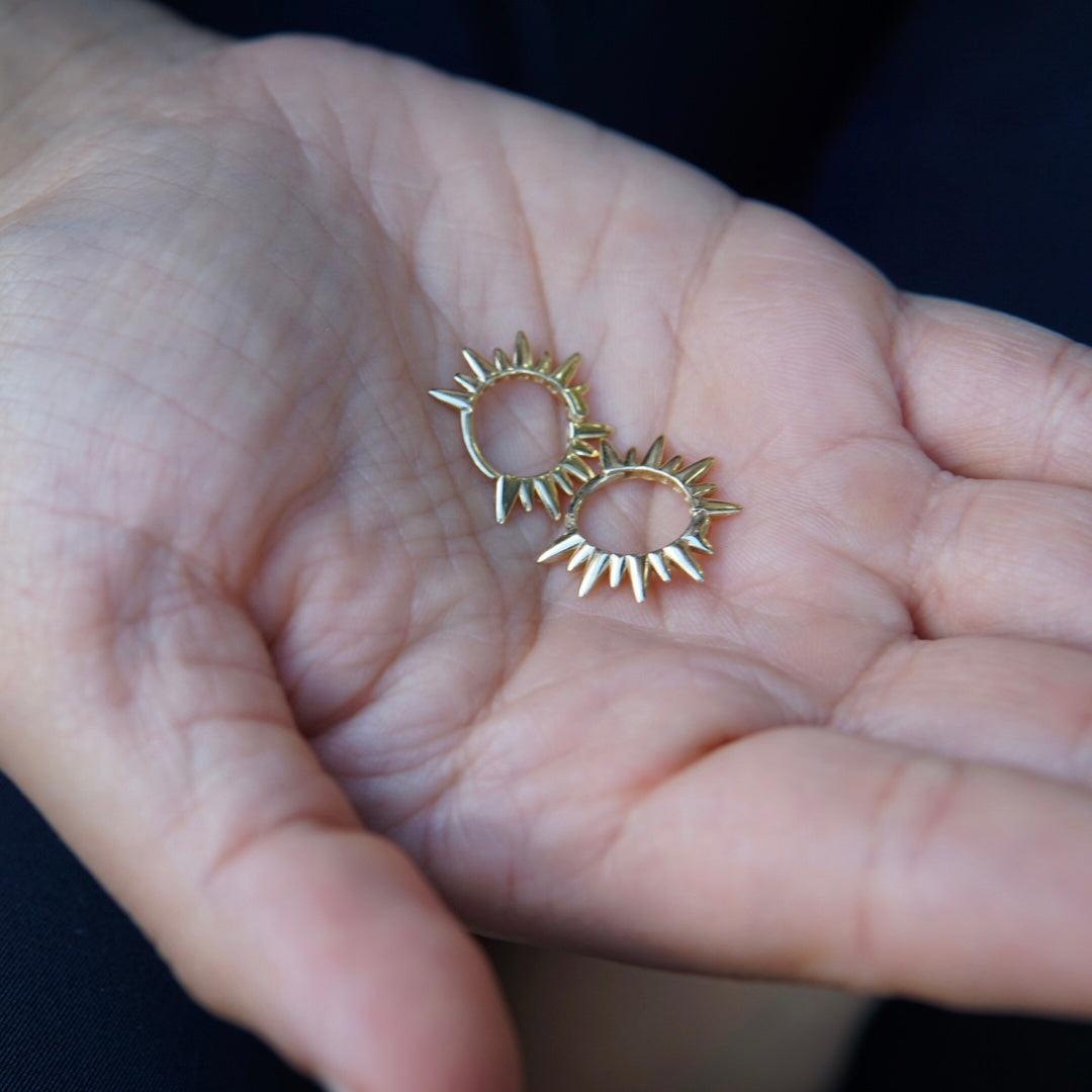 Creolen Sun Ohrringe