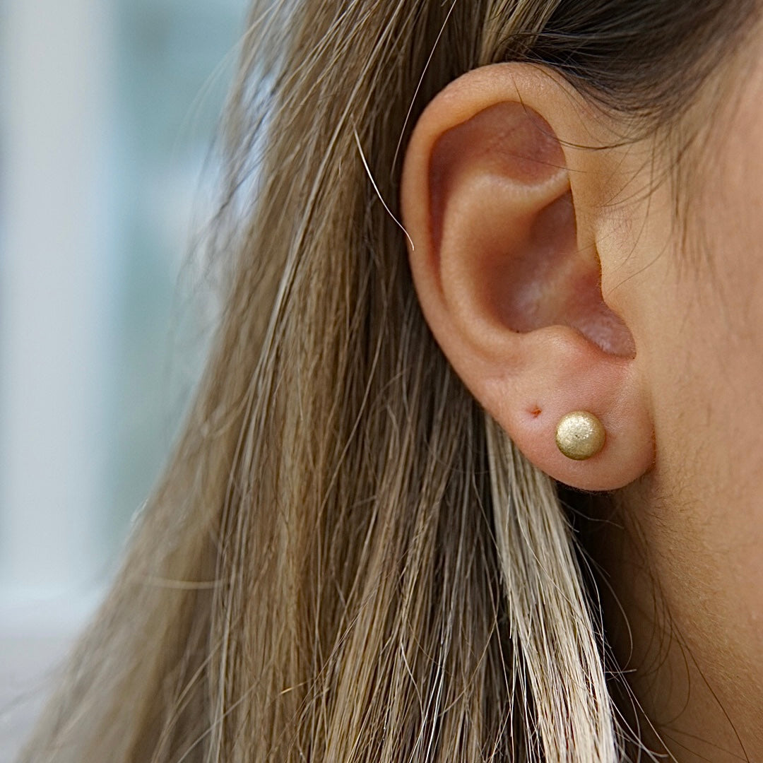 Kugel Mattiert Ohrringe