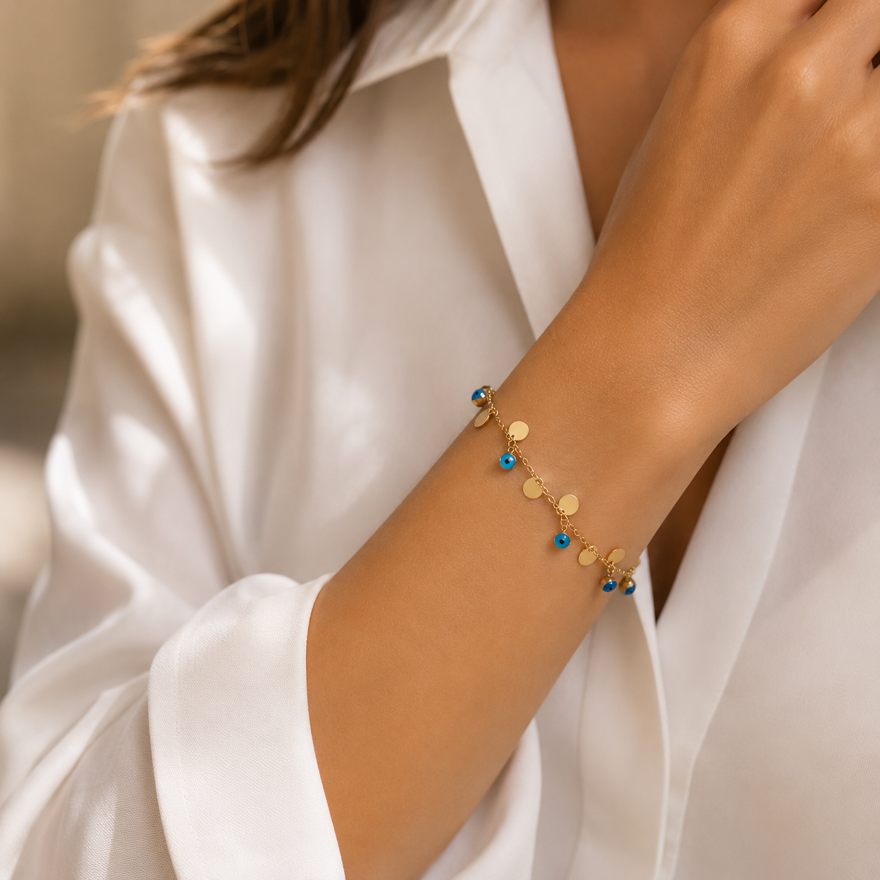 Platten Nazar Armband